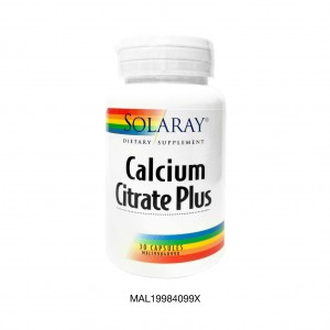SOLARAY CALCIUM CITRATE PLUS 30 CAPS